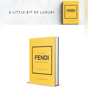1 Left! Fendi Hard Cover Book Home Decor - Luxury Little Book Collection